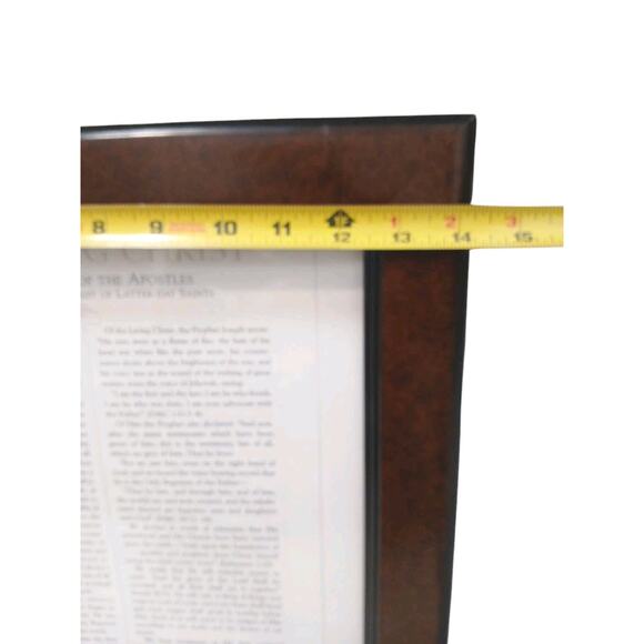 LDS Wall Hanging The Living Christ Proclamation Wood Framed 17x14 Jesus Savior - Picture 4 of 6